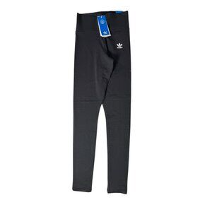 Adidas Originals Black High Rise Leggings Women’s XS | Trefoil Logo Tights NWT